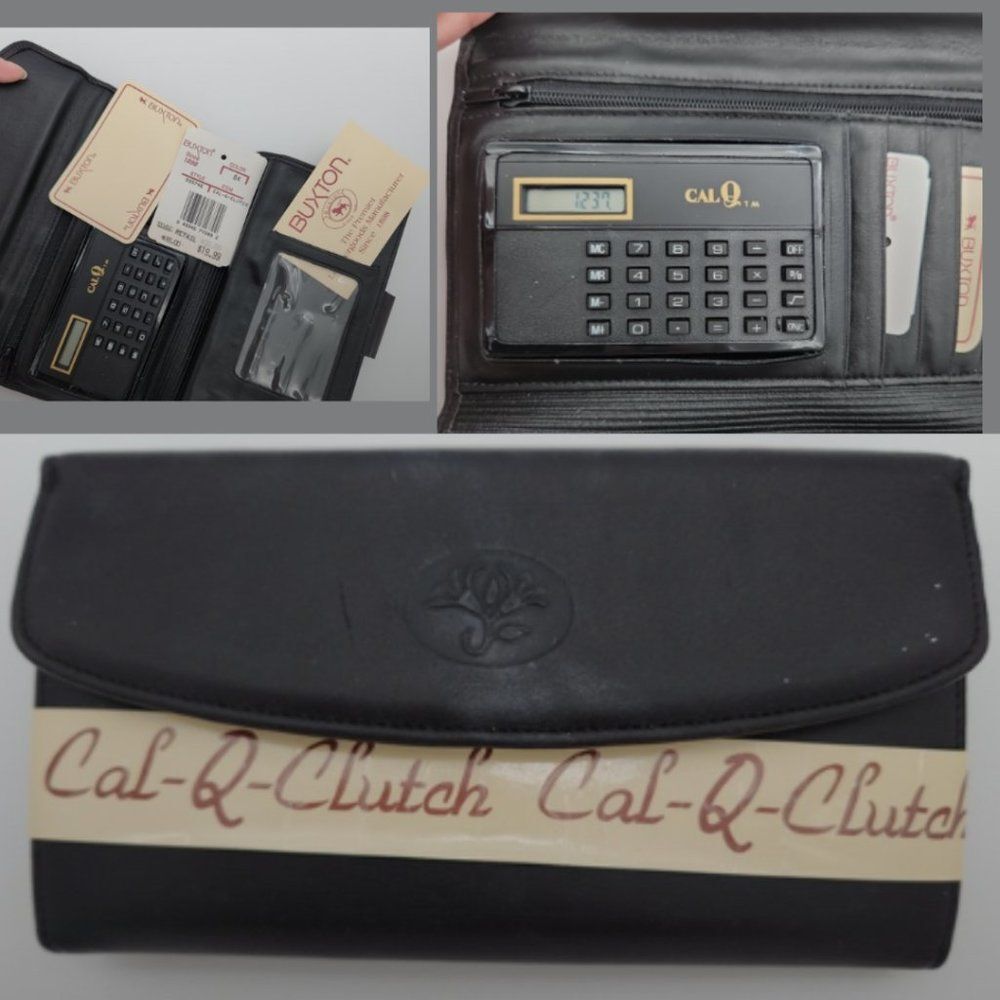NWT - Buxton Vintage Wallet - Included Calculator, Checkbook Holder, & Picture A